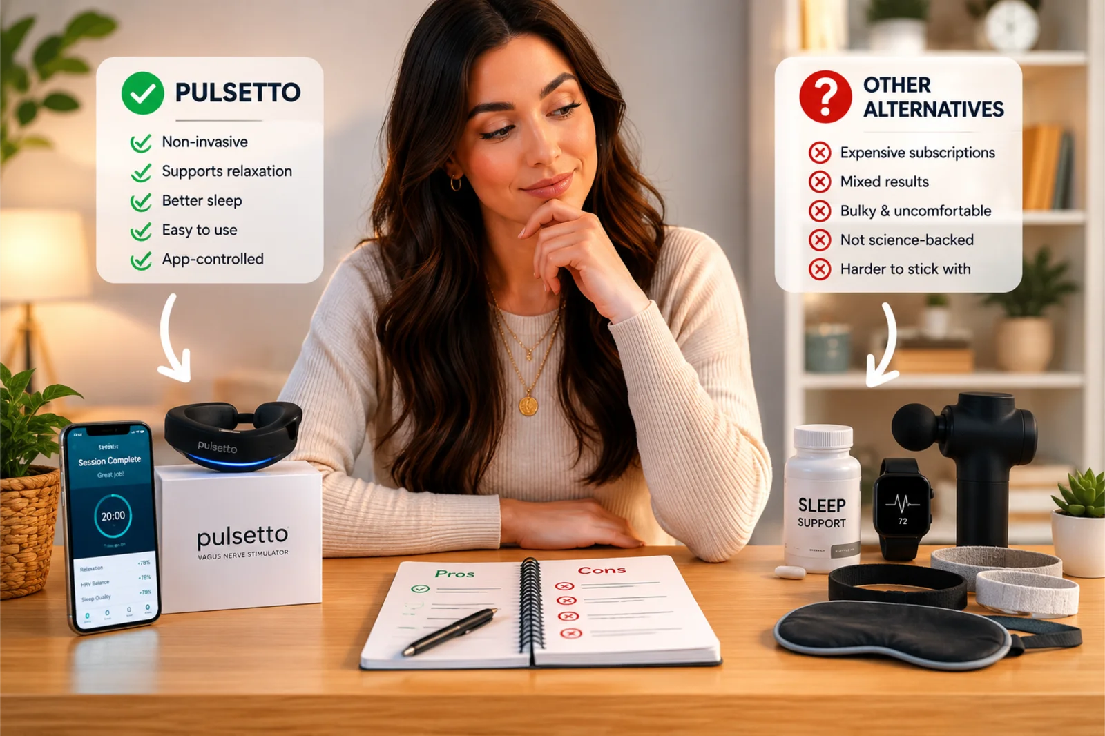 Comparing Pulsetto against other relaxation alternatives